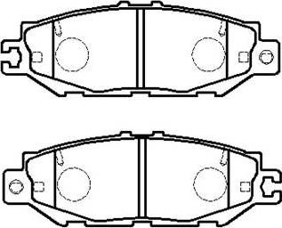 CAR PNT939 - Комплект спирачно феродо, дискови спирачки vvparts.bg