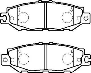 Ashuki 1083-2102 - Комплект спирачно феродо, дискови спирачки vvparts.bg