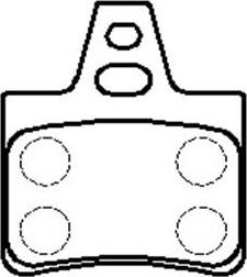 ATE 13.0460-4901.2 - Комплект спирачно феродо, дискови спирачки vvparts.bg