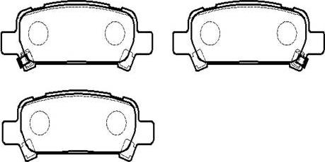 HSB Gold HP5132 - Комплект спирачно феродо, дискови спирачки vvparts.bg