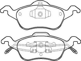 Textar 2315401 - Комплект спирачно феродо, дискови спирачки vvparts.bg