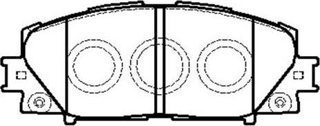 HSB Gold HP5245 - Комплект спирачно феродо, дискови спирачки vvparts.bg