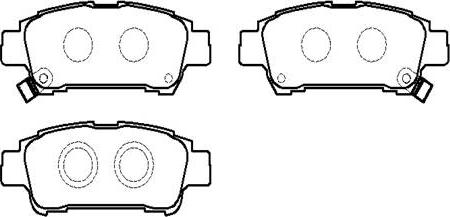 HSB Gold HP5207 - Комплект спирачно феродо, дискови спирачки vvparts.bg