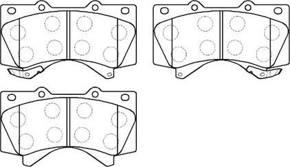 HSB Gold HP5213 - Комплект спирачно феродо, дискови спирачки vvparts.bg