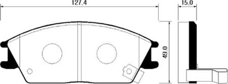 BENDIX MKD440 - Комплект спирачно феродо, дискови спирачки vvparts.bg