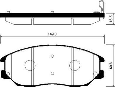 AutomotiveAdriado GLBP0575 - Комплект спирачно феродо, дискови спирачки vvparts.bg