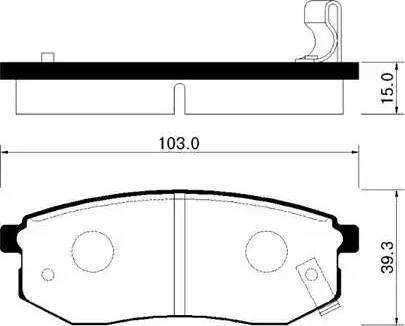 Koreastar KBPK-047 - Комплект спирачно феродо, дискови спирачки vvparts.bg