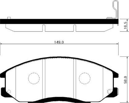 HSB Gold HP0024 - Комплект спирачно феродо, дискови спирачки vvparts.bg