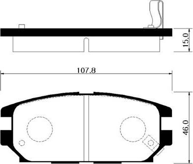 Remsa 2356.12 - Комплект спирачно феродо, дискови спирачки vvparts.bg