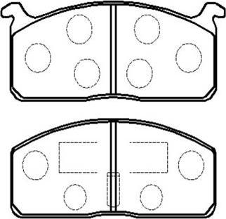 Honda NHC-280 - Комплект спирачно феродо, дискови спирачки vvparts.bg