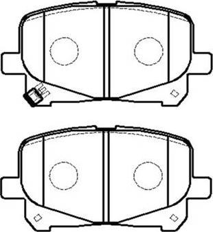 Woking PSA1043300 - Комплект спирачно феродо, дискови спирачки vvparts.bg