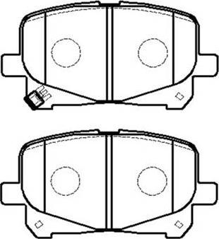 HITEC H 1136 - Комплект спирачно феродо, дискови спирачки vvparts.bg