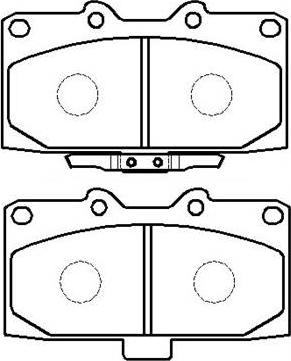 HSB Gold HP8425 - Комплект спирачно феродо, дискови спирачки vvparts.bg