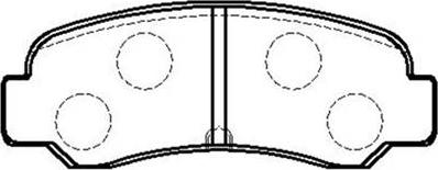 HSB Gold HP8478 - Комплект спирачно феродо, дискови спирачки vvparts.bg