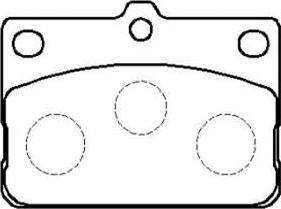 HSB Gold HP8473 - Комплект спирачно феродо, дискови спирачки vvparts.bg