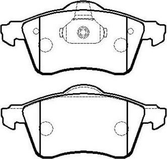 HSB Gold HP8540 - Комплект спирачно феродо, дискови спирачки vvparts.bg