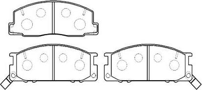 HSB Gold HP8519 - Комплект спирачно феродо, дискови спирачки vvparts.bg