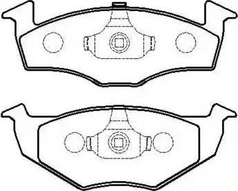 Valeo 168503 - Комплект спирачно феродо, дискови спирачки vvparts.bg