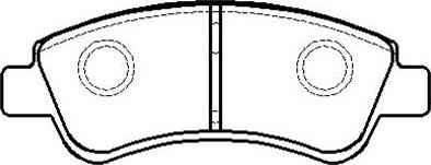 HSB Gold HP8089 - Комплект спирачно феродо, дискови спирачки vvparts.bg