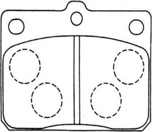 HSB Gold HP8148 - Комплект спирачно феродо, дискови спирачки vvparts.bg