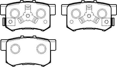 HSB Gold HP8163 - Комплект спирачно феродо, дискови спирачки vvparts.bg