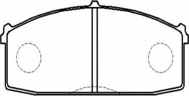 ECHLIN INTERNATIONAL FT-1240 - Комплект спирачно феродо, дискови спирачки vvparts.bg