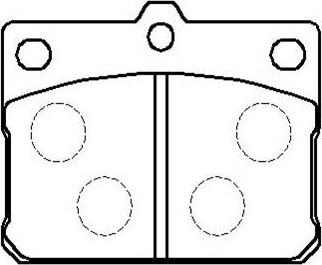 HSB Gold HP8294 - Комплект спирачно феродо, дискови спирачки vvparts.bg