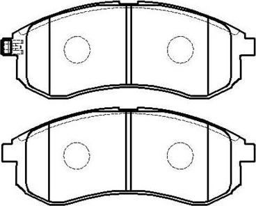 MOPROD MDP1679 - Комплект спирачно феродо, дискови спирачки vvparts.bg