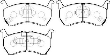 HSB Gold HP8238 - Комплект спирачно феродо, дискови спирачки vvparts.bg