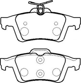 DS 4254 A8 - Комплект спирачно феродо, дискови спирачки vvparts.bg