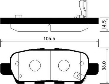 HSB Gold HP3007 - Комплект спирачно феродо, дискови спирачки vvparts.bg