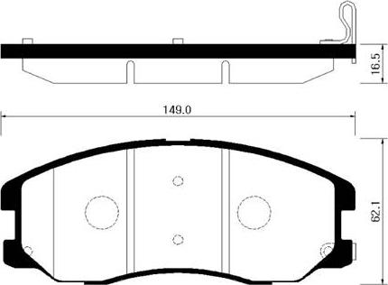 Jurid 572570J-D - Комплект спирачно феродо, дискови спирачки vvparts.bg
