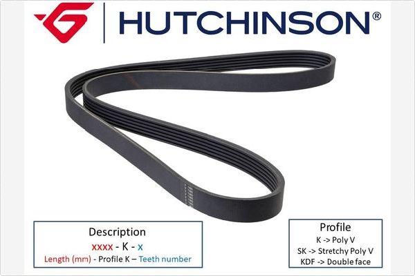 Hutchinson 850 K 4 - Пистов ремък vvparts.bg