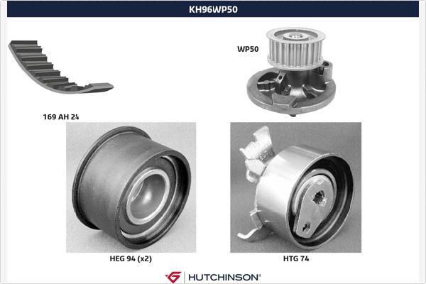 Hutchinson KH 96WP50 - Водна помпа+ к-кт ангренажен ремък vvparts.bg