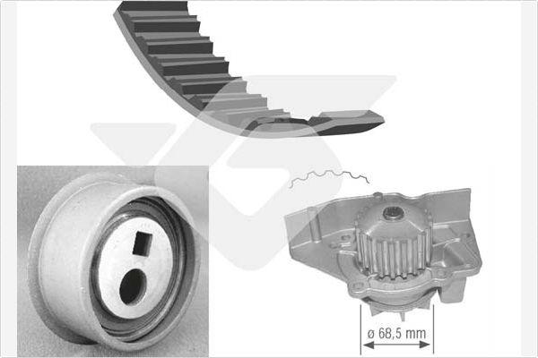 Hutchinson KH 45WP12 - Водна помпа+ к-кт ангренажен ремък vvparts.bg