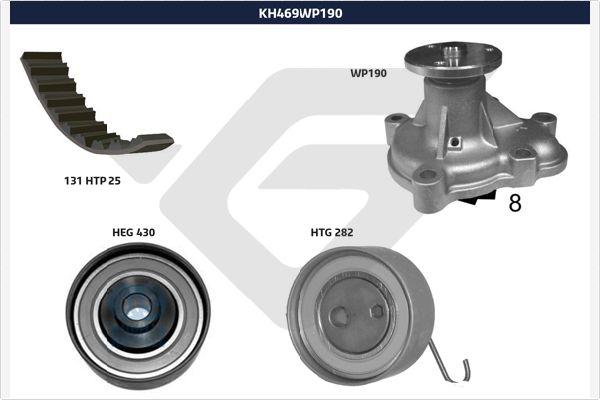 Hutchinson KH 469WP190 - Водна помпа+ к-кт ангренажен ремък vvparts.bg