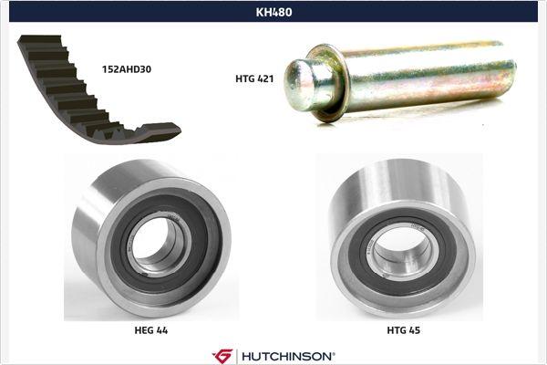 Hutchinson KH 480 - Комплект ангренажен ремък vvparts.bg