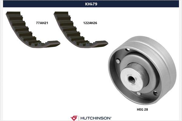 Hutchinson KH 479 - Комплект ангренажен ремък vvparts.bg