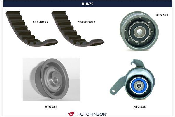 Hutchinson KH 475 - Комплект ангренажен ремък vvparts.bg