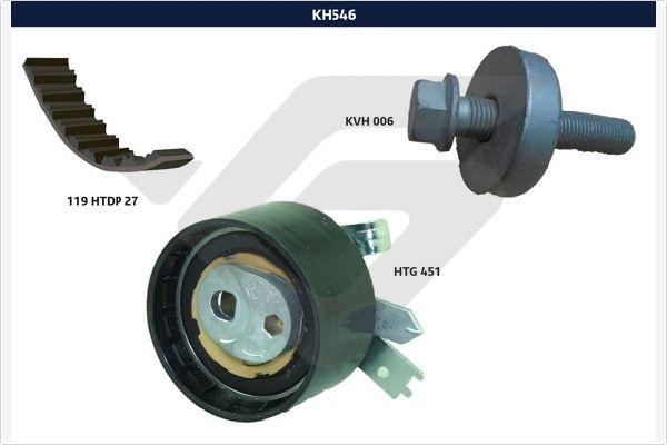 Hutchinson KH 546 - Комплект ангренажен ремък vvparts.bg