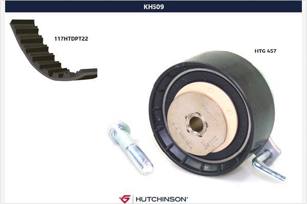 Hutchinson KH 509 - Комплект ангренажен ремък vvparts.bg