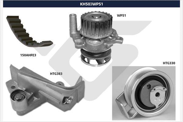 Hutchinson KH 503WP51 - Водна помпа+ к-кт ангренажен ремък vvparts.bg