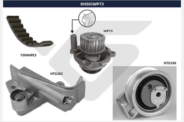 Hutchinson KH 503WP73 - Водна помпа+ к-кт ангренажен ремък vvparts.bg