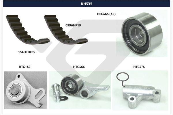 Hutchinson KH 535 - Комплект ангренажен ремък vvparts.bg