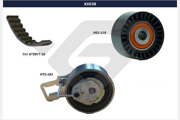 Hutchinson KH 538 - Комплект ангренажен ремък vvparts.bg