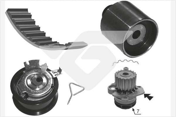 Hutchinson KH 194WP67 - Водна помпа+ к-кт ангренажен ремък vvparts.bg