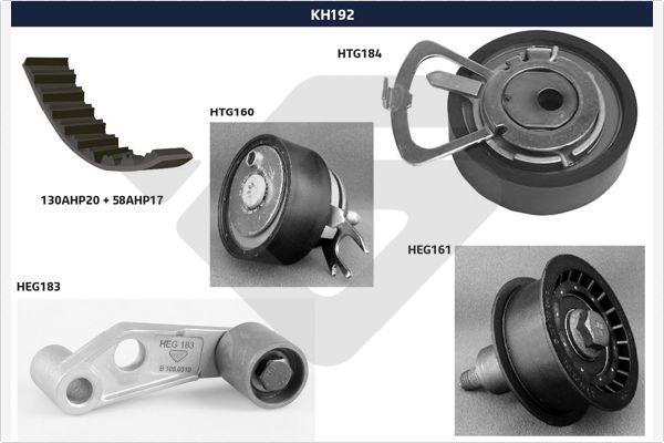 Hutchinson KH 192 - Комплект ангренажен ремък vvparts.bg