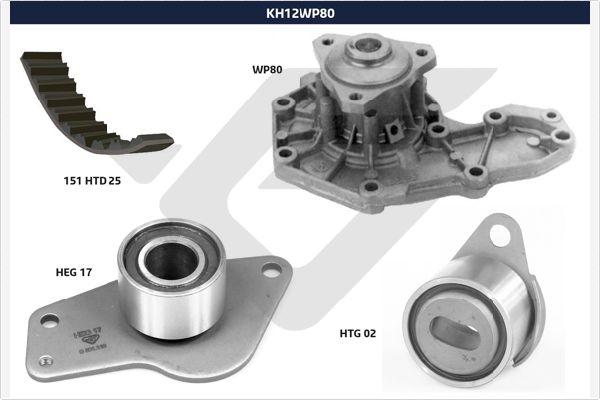 Hutchinson KH 12WP80 - Водна помпа+ к-кт ангренажен ремък vvparts.bg