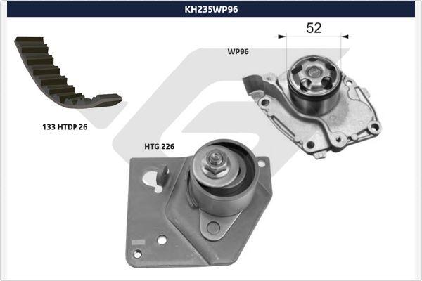 Hutchinson KH 235WP96 - Водна помпа+ к-кт ангренажен ремък vvparts.bg