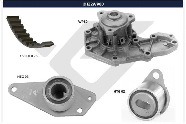 Hutchinson KH 22WP80 - Водна помпа+ к-кт ангренажен ремък vvparts.bg